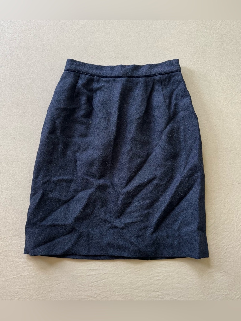 Vintage 90s Wool Pencil Skirt